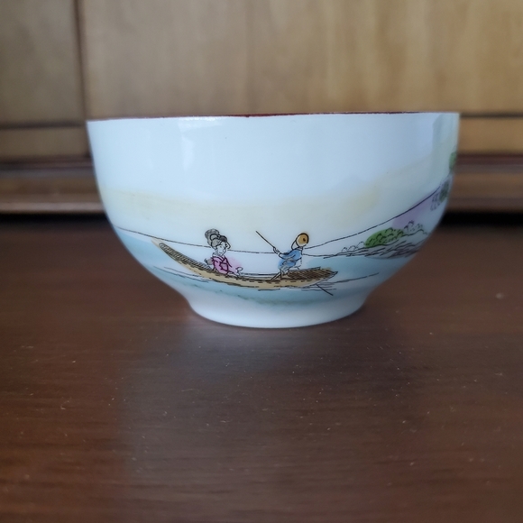 Vintage Japanese Teacup & Saucer Mt. Fuji Made in Japan - Picture 9 of 11